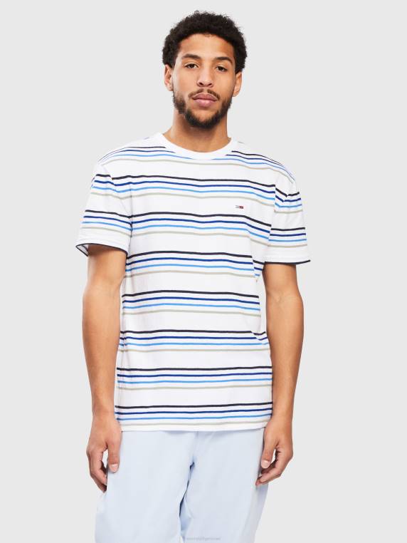 טי קרפ פסים NX201625 פס לבן Tommy Hilfiger