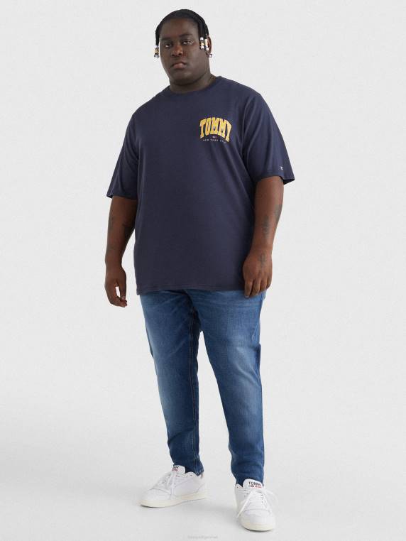 בתוספת חולצת טריקו גרפית מכללת כותנה אורגנית NX201649 צי הדמדומים Tommy Hilfiger