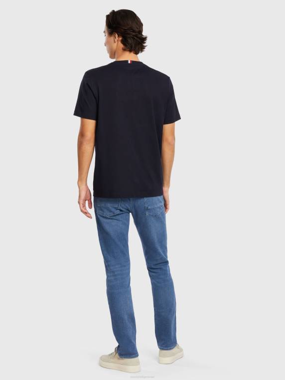 חולצת טריקו מכותנה אורגנית מסוג טייפ NX201655 שמיים מדבריים Tommy Hilfiger