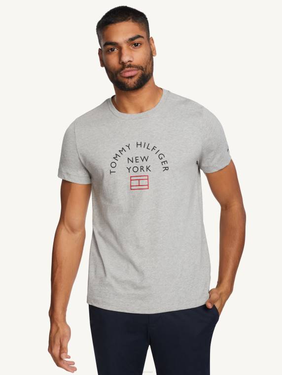 טי קשת קורפ NX201658 אברש אפור בהיר Tommy Hilfiger