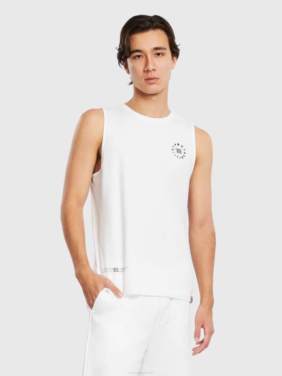 טנק לוגו מגניב ספורט NX201663 לבן Tommy Hilfiger