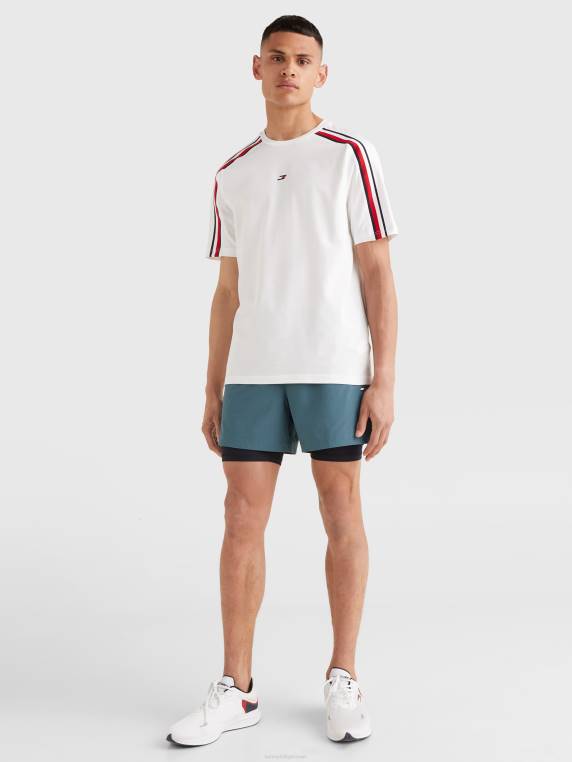 חולצת טי שירט מגניבה ספורטיבית NX201666 לבן Tommy Hilfiger