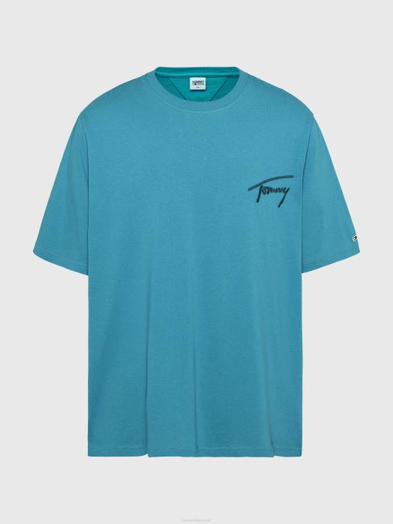 בתוספת חולצת רקמה ייחודית NX201667 צהבהב חדשה Tommy Hilfiger