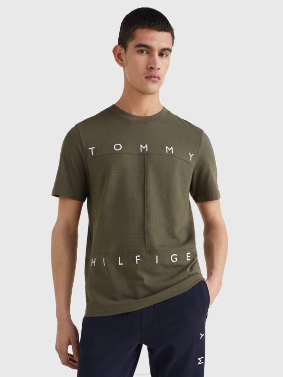 חולצת טריקו דגל מונו NX201675 צבא ירוק Tommy Hilfiger