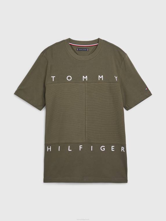 חולצת טריקו דגל מונו NX201675 צבא ירוק Tommy Hilfiger