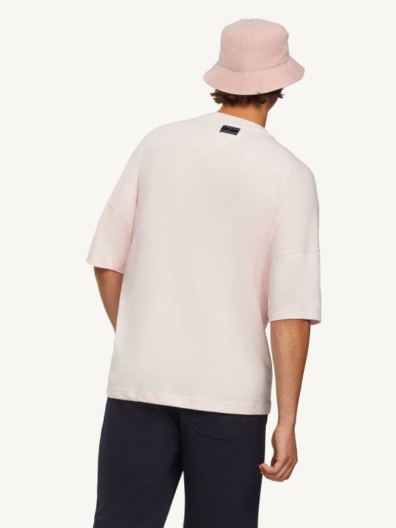 טי קלאסי תסריט NX201685 ורוד פסטל בהיר Tommy Hilfiger