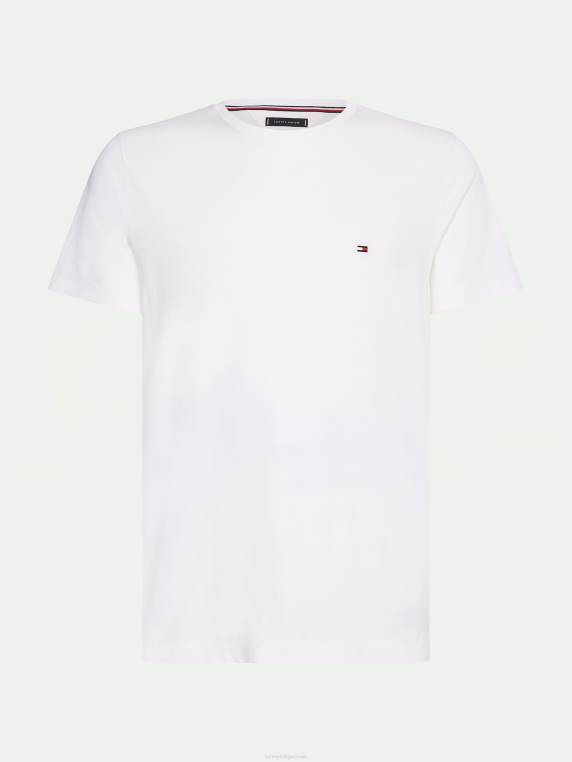 טי לוגו אחורי של החברה NX201715 לבן Tommy Hilfiger