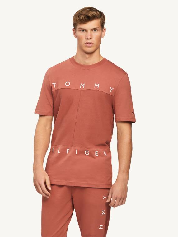 חולצת טריקו דגל מונו NX201740 נחושת מאובקת Tommy Hilfiger