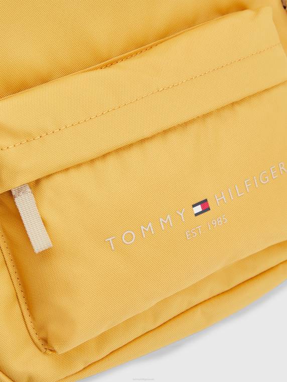 תיק גב עם לוגו שהוקם לילדים NX20174 צהוב טוסקני Tommy Hilfiger