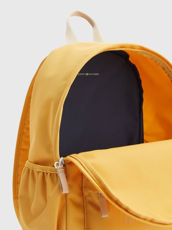 תיק גב עם לוגו שהוקם לילדים NX20174 צהוב טוסקני Tommy Hilfiger