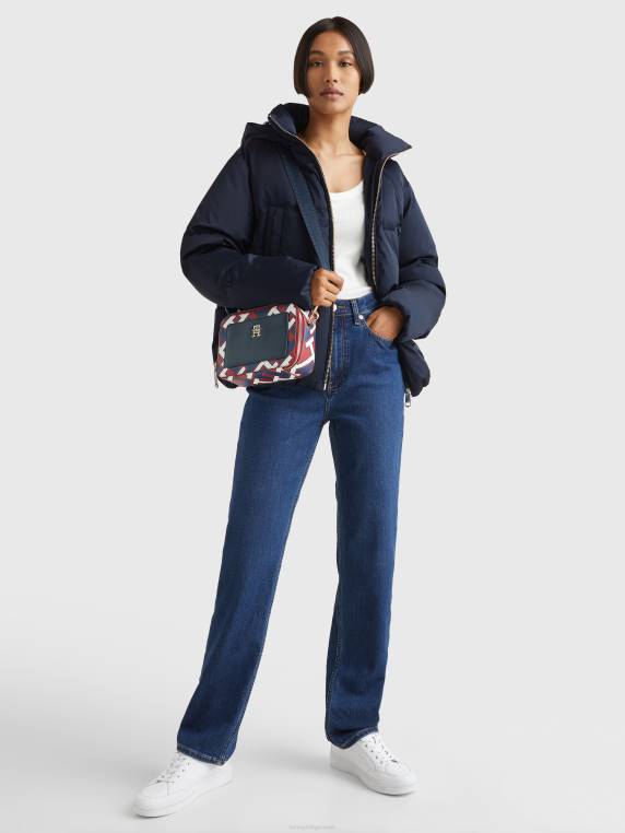 תיק מונוגרמה לתא המטען NX201771 תמהיל תאגידי Tommy Hilfiger