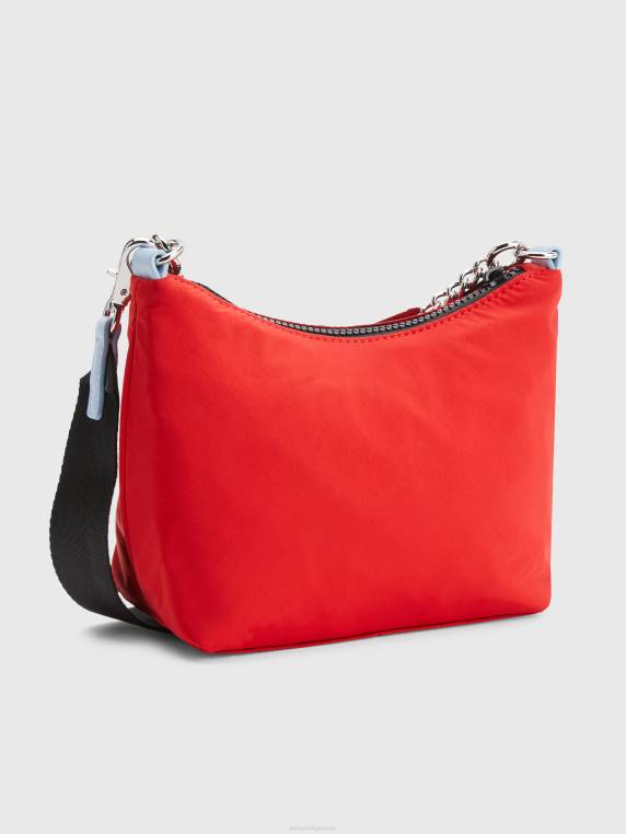 תיק כתף פלאק תג NX201775 ארגמן עמוק Tommy Hilfiger