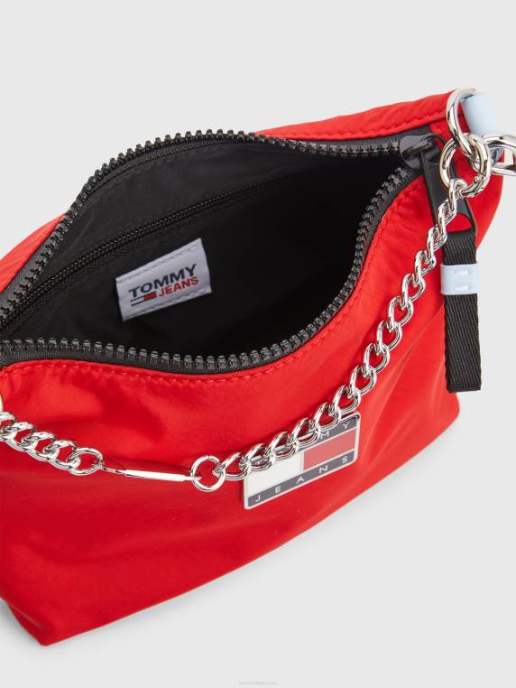 תיק כתף פלאק תג NX201775 ארגמן עמוק Tommy Hilfiger