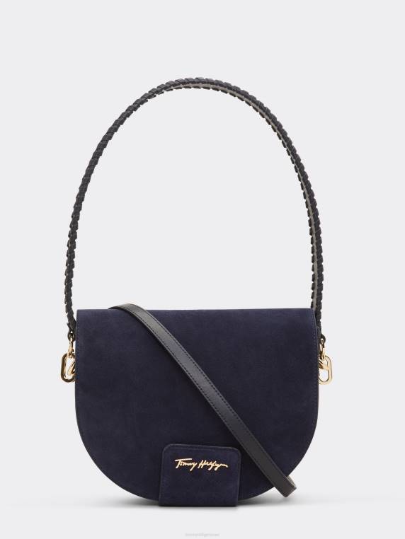 תיק אוכף זמש NX201780 מבטא שמיים מדבריים Tommy Hilfiger