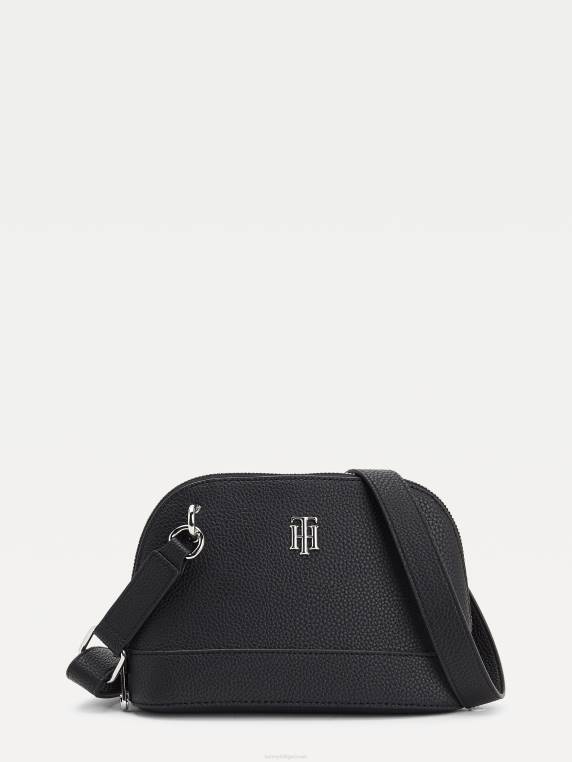 תיק מוצלב גרגירי חלוקים NX201788 שָׁחוֹר Tommy Hilfiger