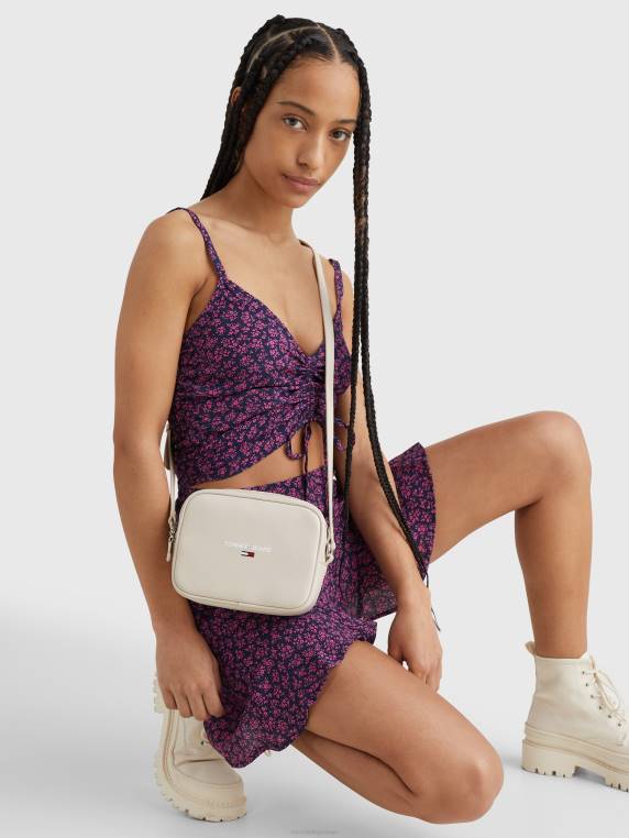 תיק קרוסאובר קטן חיוני NX201795 בז' אבן Tommy Hilfiger