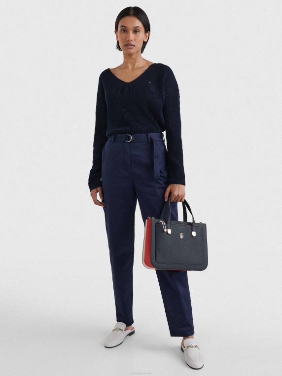 ילקוט חתימה עם גרגירי חלוקים NX201800 תאגיד חיל הים Tommy Hilfiger