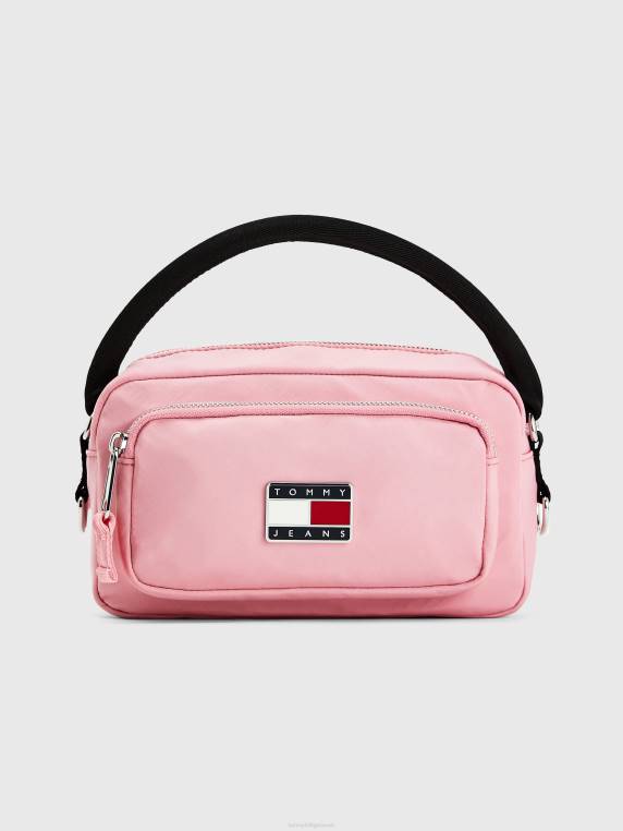 תיק מוצלב פלאק תג NX201804 ורוד טרי Tommy Hilfiger