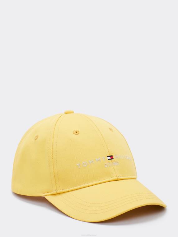 כובע רקמת לוגו שהוקם לילדים NX20181 צהוב טוסקני Tommy Hilfiger