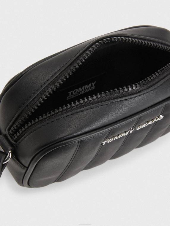 תיק קרוסאובר מרופד של לוח לוגו NX201826 שָׁחוֹר Tommy Hilfiger