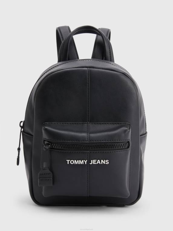 תיק גב קטן לוגו מתכת NX201830 שָׁחוֹר Tommy Hilfiger