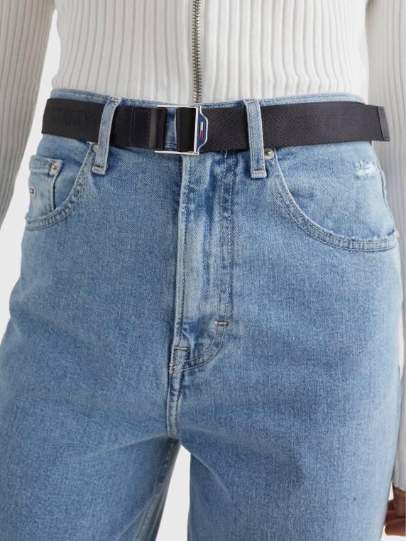 חגורת חגורה חיונית NX201847 שָׁחוֹר Tommy Hilfiger