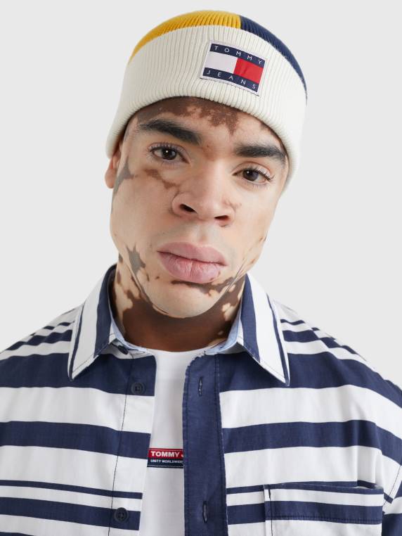 נסיעות כפוף כותנה קצר NX201858 לחסום צבע Tommy Hilfiger