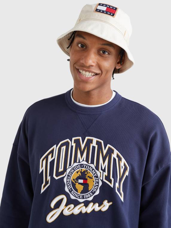 כובע דלי בד תג NX201894 קנבס טבעי Tommy Hilfiger