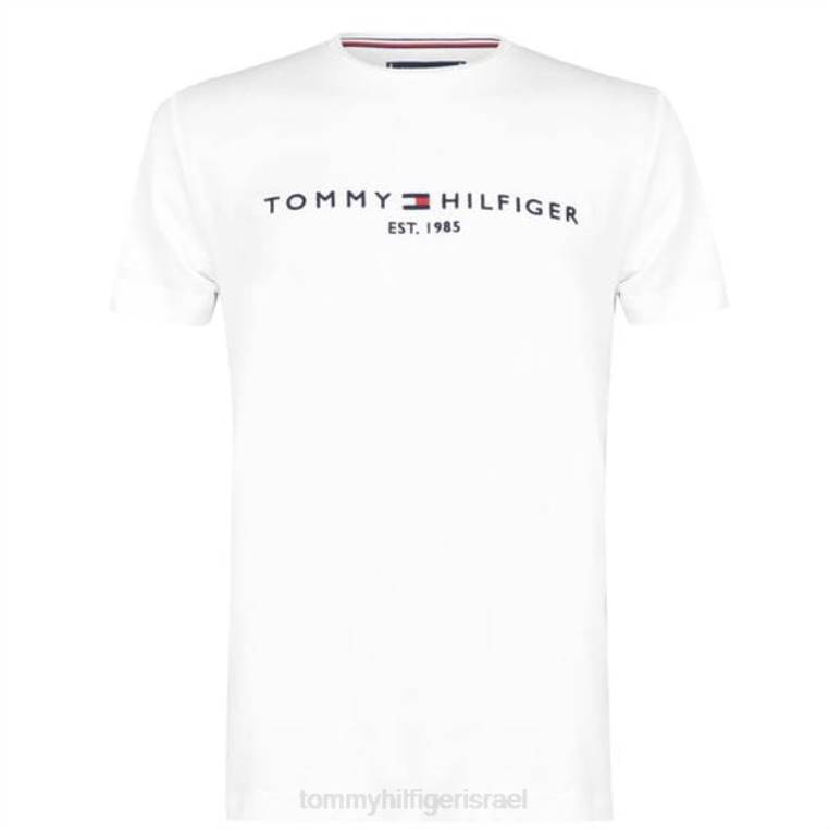 חולצת טי עם צווארון לוגו NX2019498 לבן 118 Tommy Hilfiger