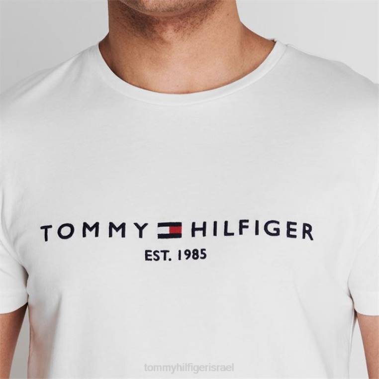 חולצת טי עם צווארון לוגו NX2019498 לבן 118 Tommy Hilfiger