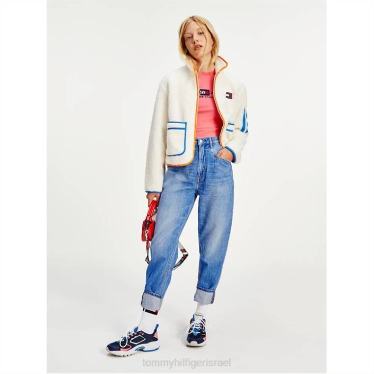 מעיל שרפה NX2019502 לבן Tommy Hilfiger