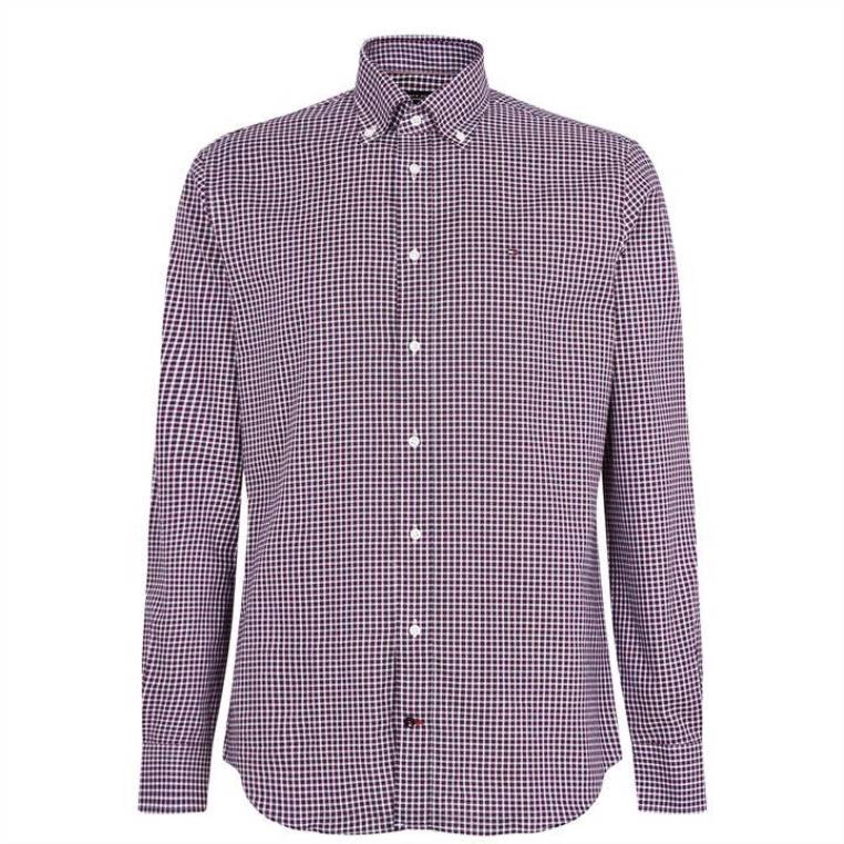 חולצה משובצת מכופתרת NX2019519 rd/navy/white 0k0 Tommy Hilfiger