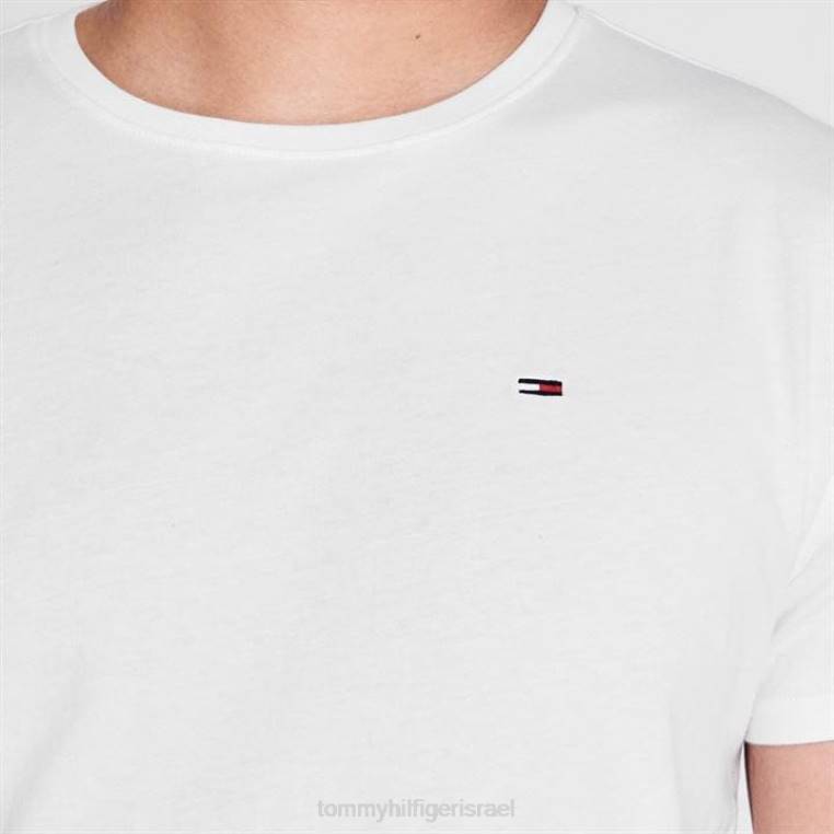 טי צווארון צוואר NX2019520 לבן Tommy Hilfiger