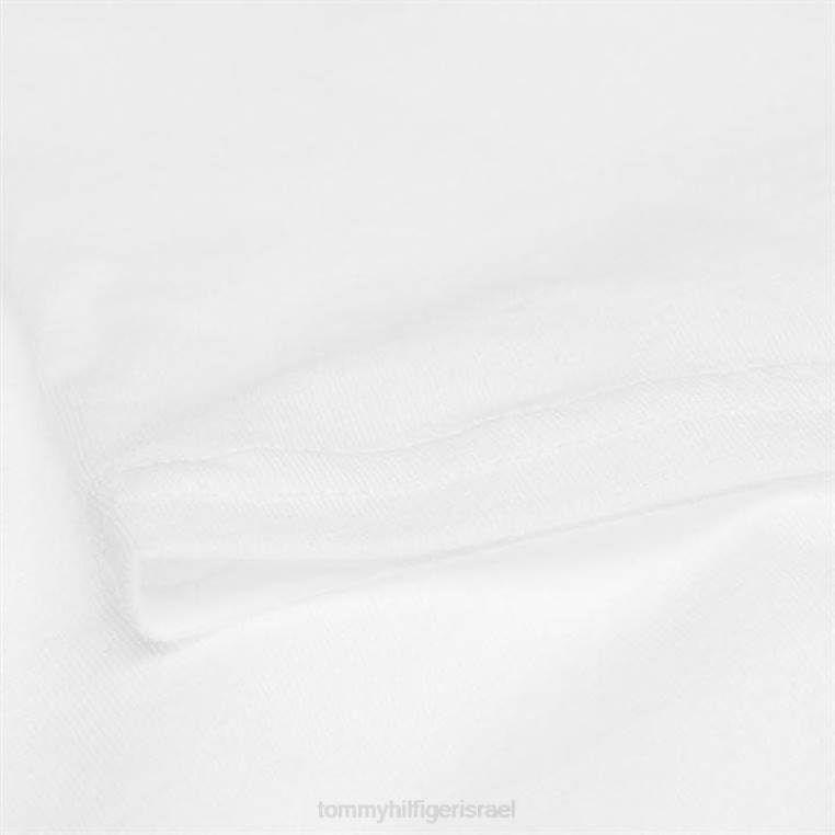טי צווארון צוואר NX2019520 לבן Tommy Hilfiger