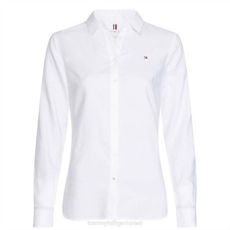 חולצת מורשת NX2019526 לבן קלאסי 100 Tommy Hilfiger