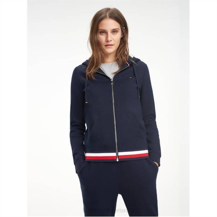 קפוצ'ון עם רוכסן של מורשת NX2019531 חצות Tommy Hilfiger