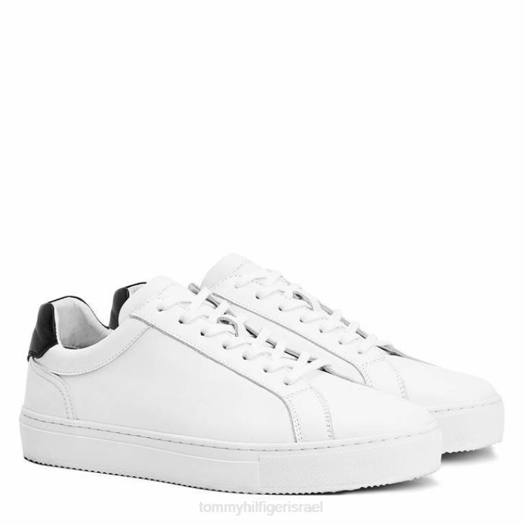 מאמני עור עם סוליית כוסות פרימיום NX2019534 לבן שחור Tommy Hilfiger