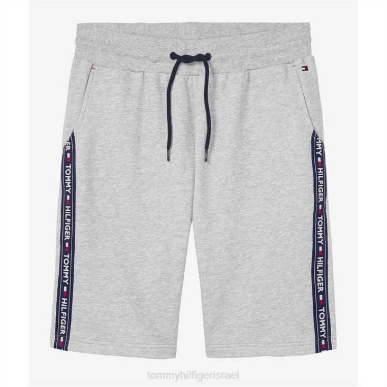 מכנסי טייפ קצרים NX2019541 אפור Tommy Hilfiger