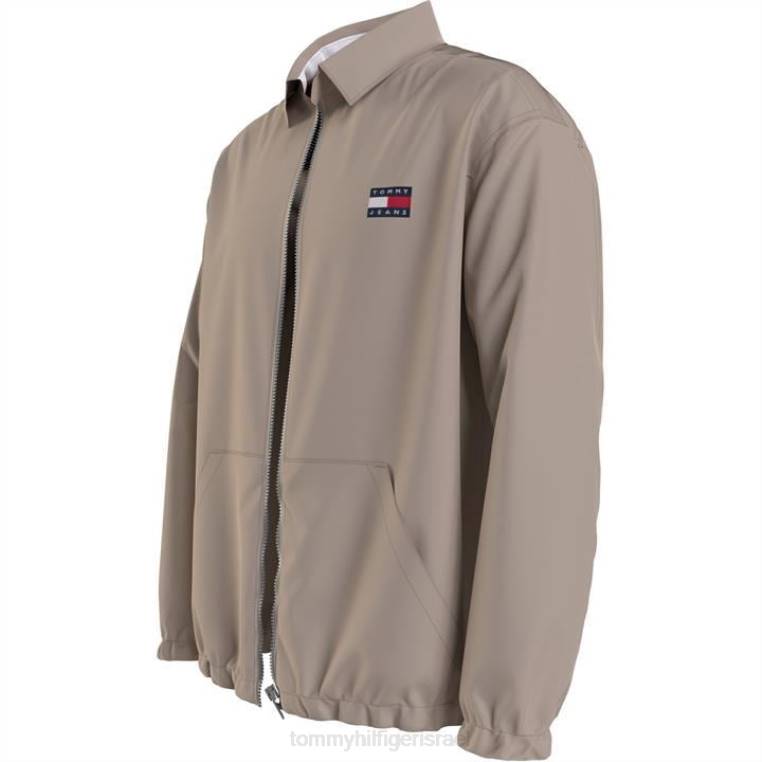 ז'קט כותנה מזדמן NX2019547 אבן בז' רך Tommy Hilfiger