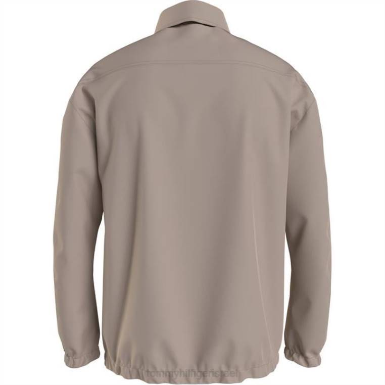 ז'קט כותנה מזדמן NX2019547 אבן בז' רך Tommy Hilfiger