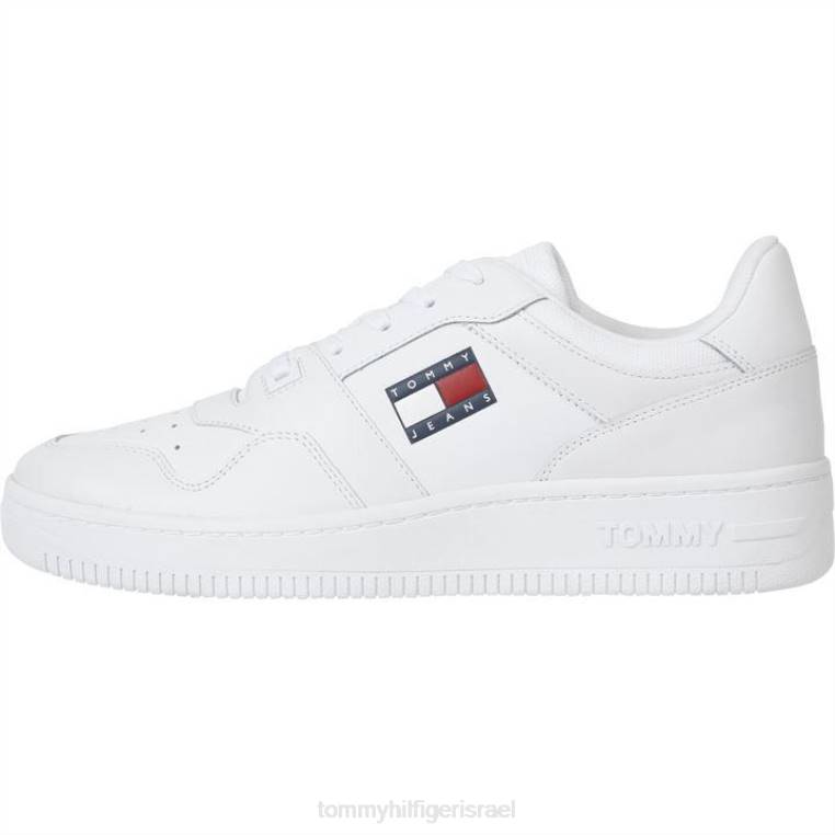 נעלי סלסילה מעור רטרו NX2019560 לבן ybr Tommy Hilfiger