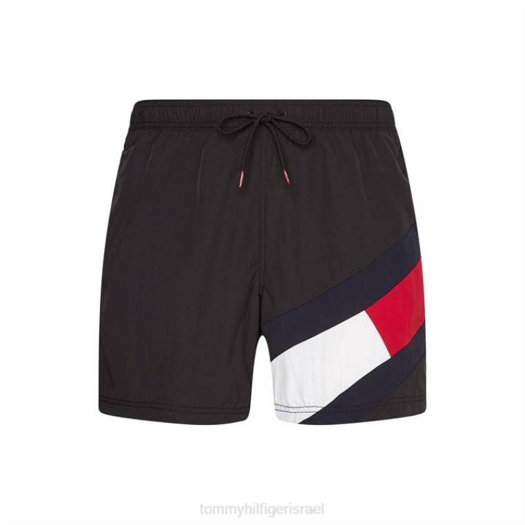 מכנסי ים דגל NX2019565 שָׁחוֹר Tommy Hilfiger