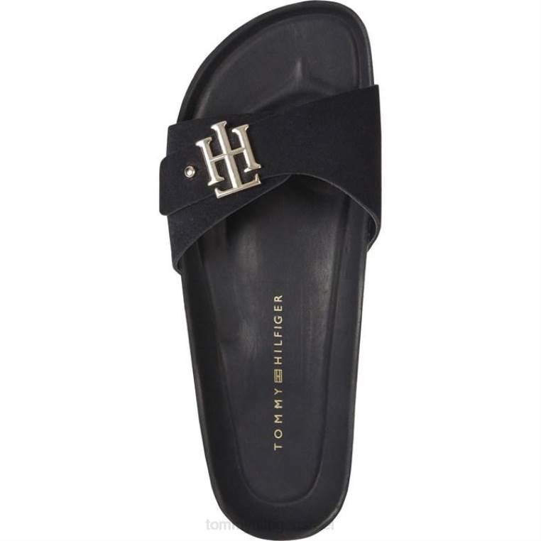 סנדלי מיטה מעוצבים NX2019568 שָׁחוֹר Tommy Hilfiger