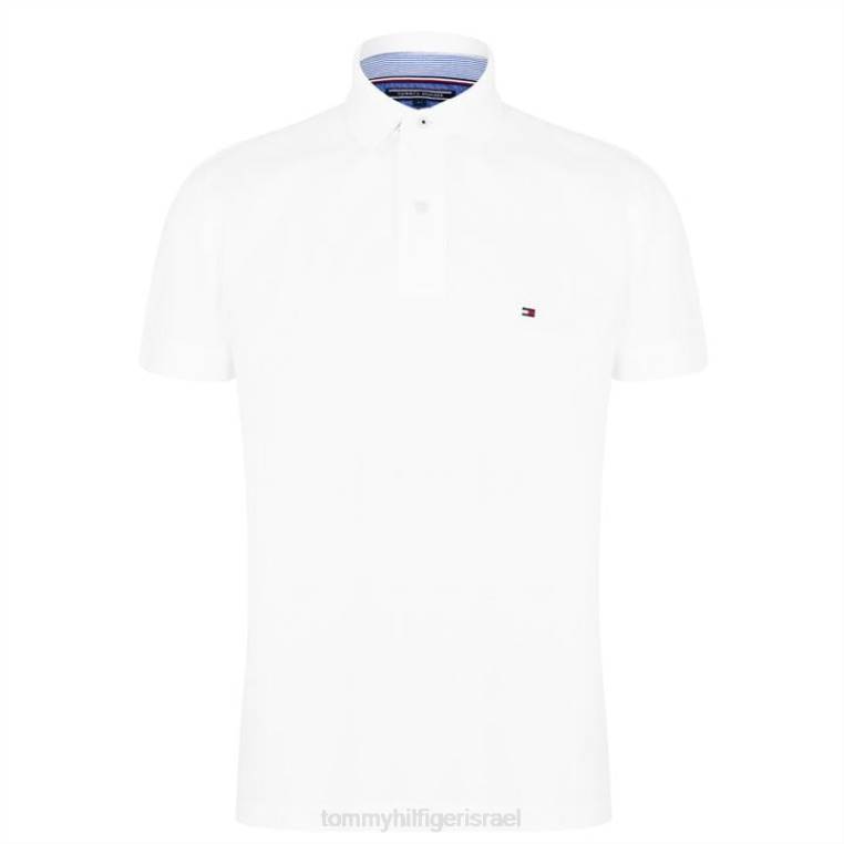 חולצת פולו רגילה ליבה NX2019576 לבן Tommy Hilfiger