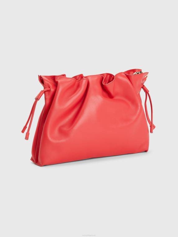 תיק קלאץ' יוקרתי מעור NX201957 שדות תותים Tommy Hilfiger