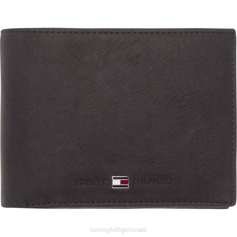 ארנק כיס מטבע עם דש ג'ונסון NX2019582 שָׁחוֹר Tommy Hilfiger