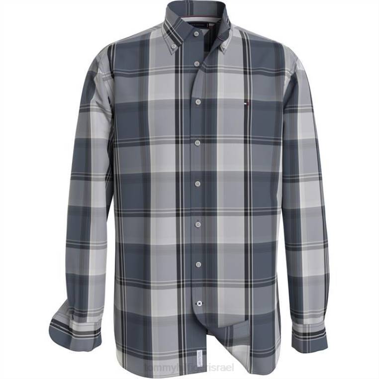חולצה משובצת NX2019588 אפור 0 אה Tommy Hilfiger