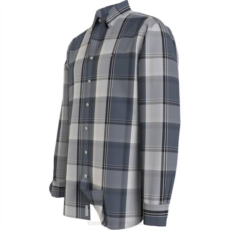 חולצה משובצת NX2019588 אפור 0 אה Tommy Hilfiger