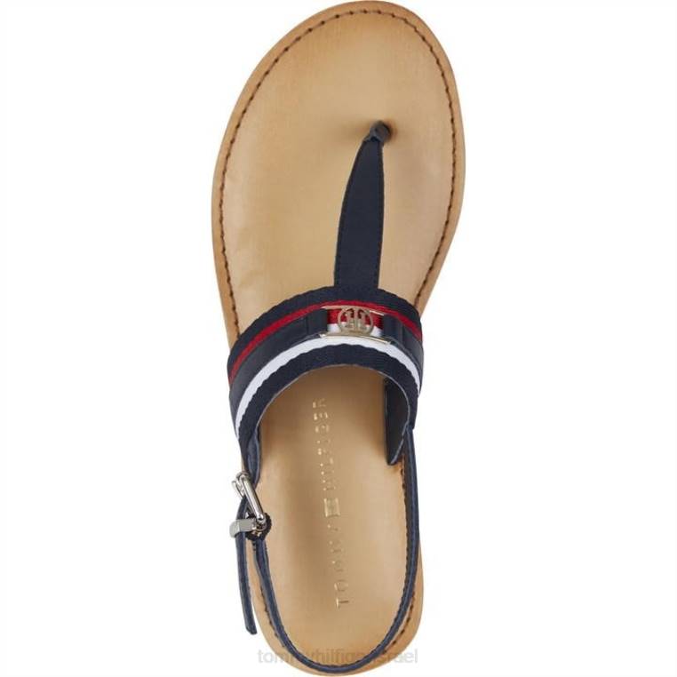 סנדלים שטוחים עם חגורה ארגונית NX2019589 שמיים מדבריים Tommy Hilfiger