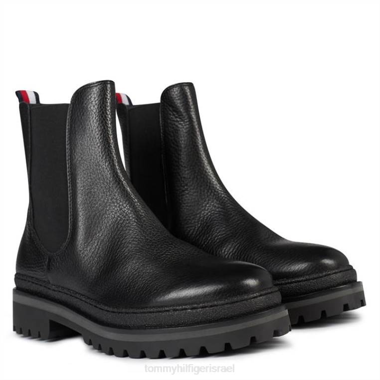 מגפי צ'לסי קלאסיים מחודדים NX2019610 מיטות שחורות Tommy Hilfiger